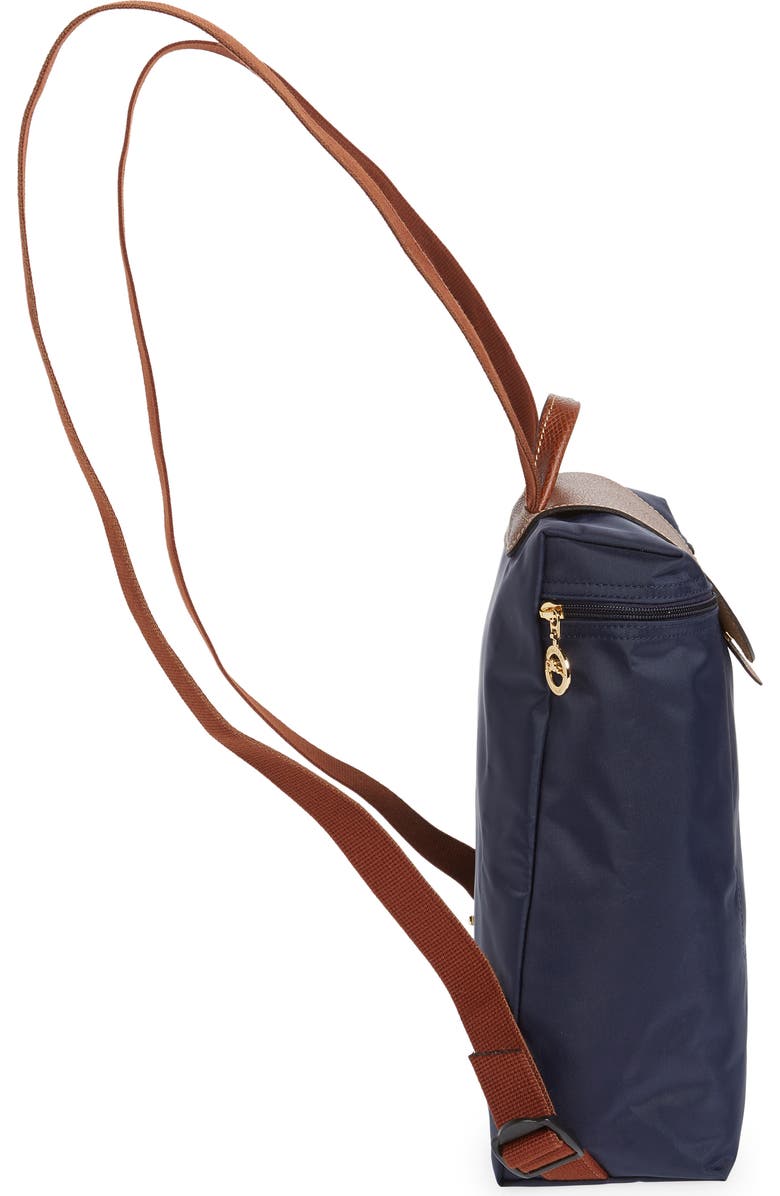 Longchamp Le Pliage Nylon Canvas Backpack, Alternate, color, Marine