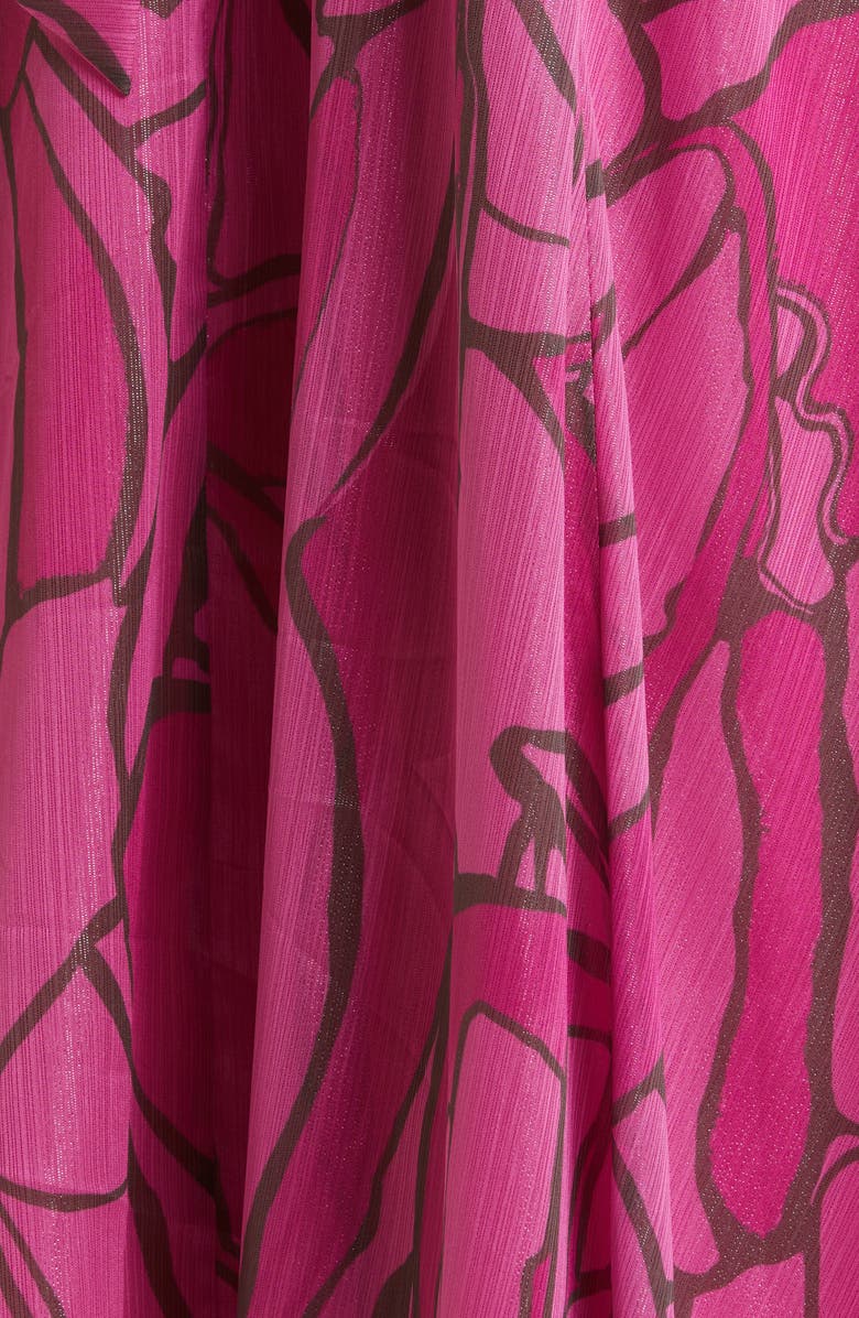 Ted Baker London Victoir Abstract Print Chiffon Ruffle Dress, Alternate, color,