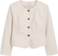 Alex Mill Soho Collarless Cotton & Linen Jacket