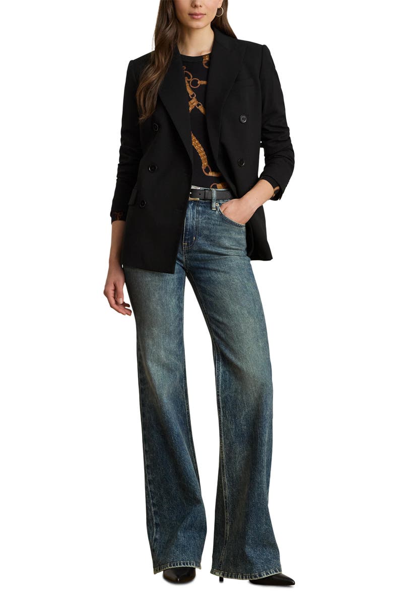 Lauren Ralph Lauren High Waist Flare Jeans, Alternate, color, Haze Wash