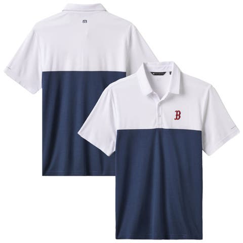 Men's TravisMathew White/Navy Boston Red Sox Home Run Leader Polo