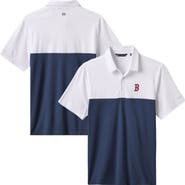 TravisMathew Men's TravisMathew White/Navy Boston Red Sox Home Run Leader Polo