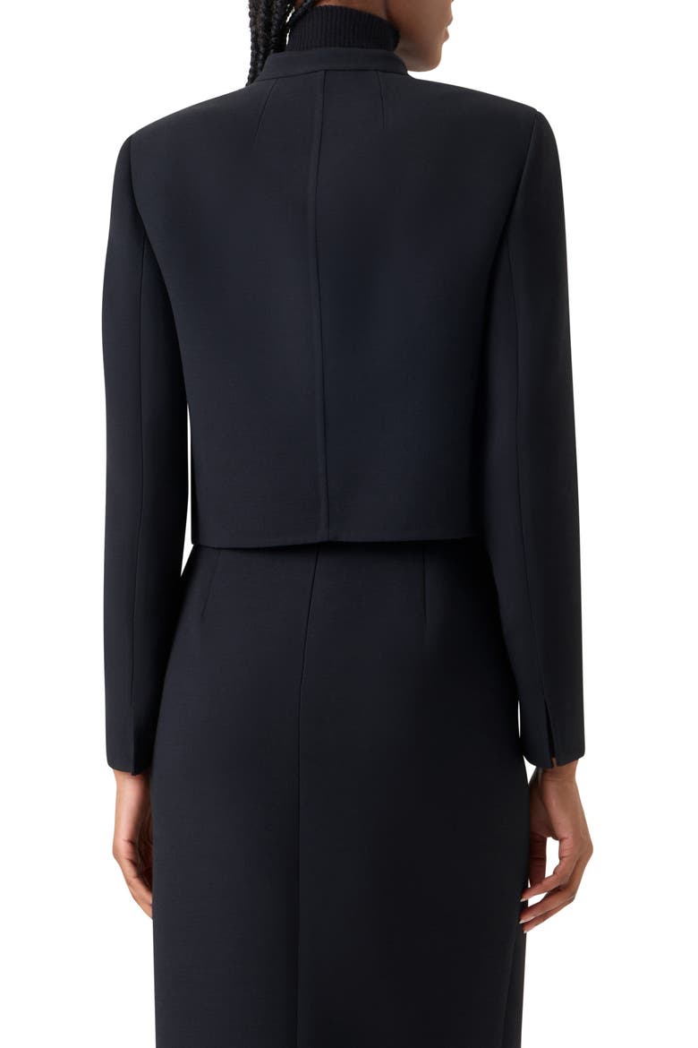 Kadet Short Wool Jacket, Alternate, color, BLACK