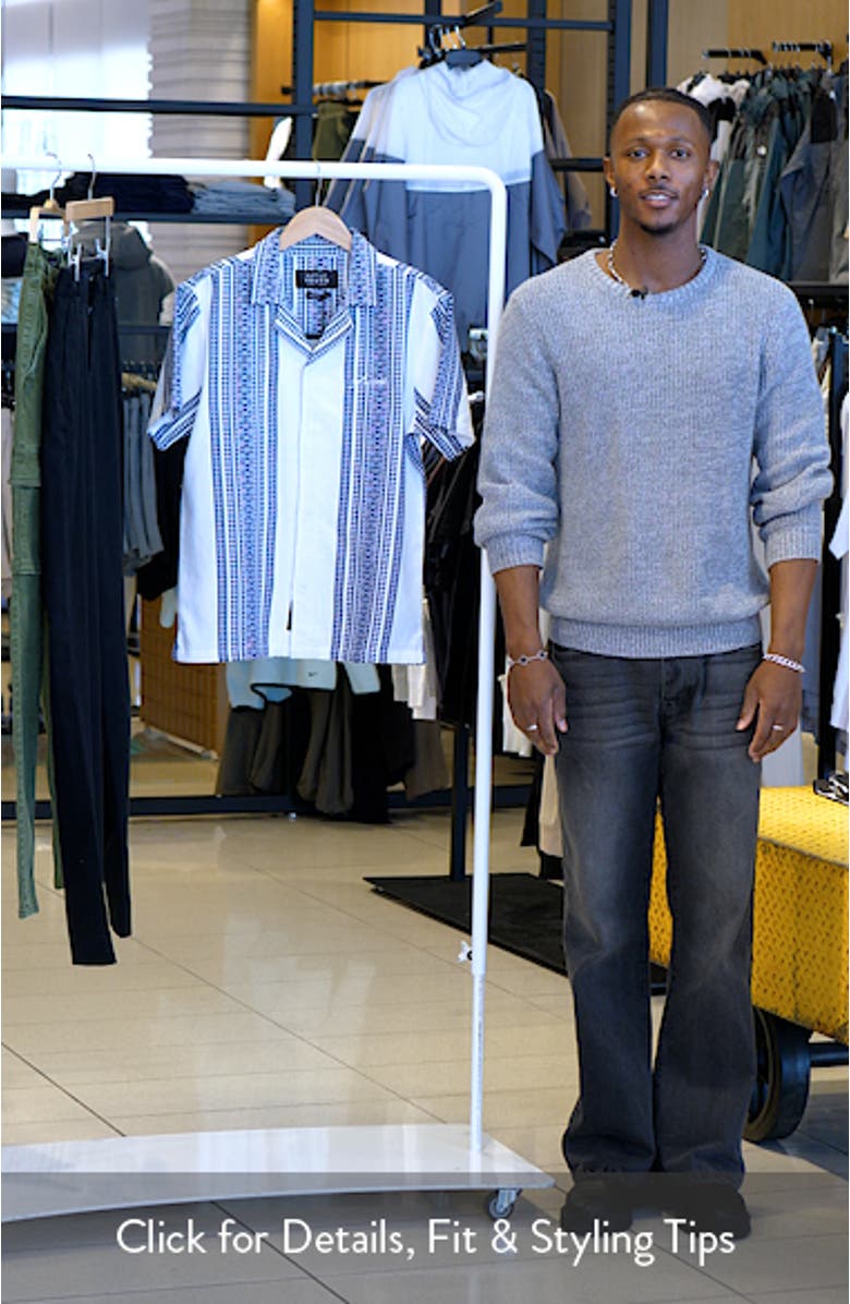 Cedar Texture Stripe Camp Shirt, sales video thumbnail