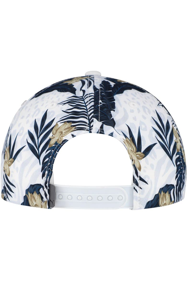 Men's Puma White THE PLAYERS Tropics Tech Rope Flexfit Adjustable Hat, Alternate, color, White