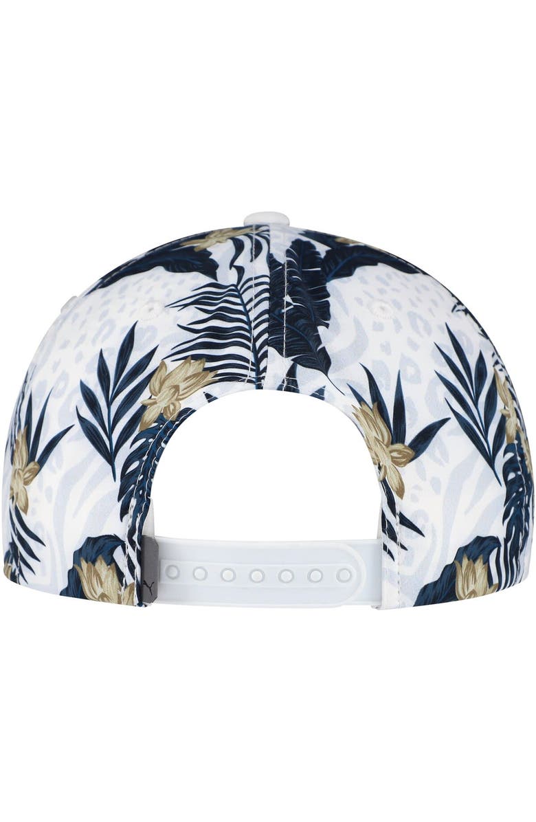 PUMA Men's Puma White THE PLAYERS Tropics Tech Rope Flexfit Adjustable Hat, Alternate, color, 