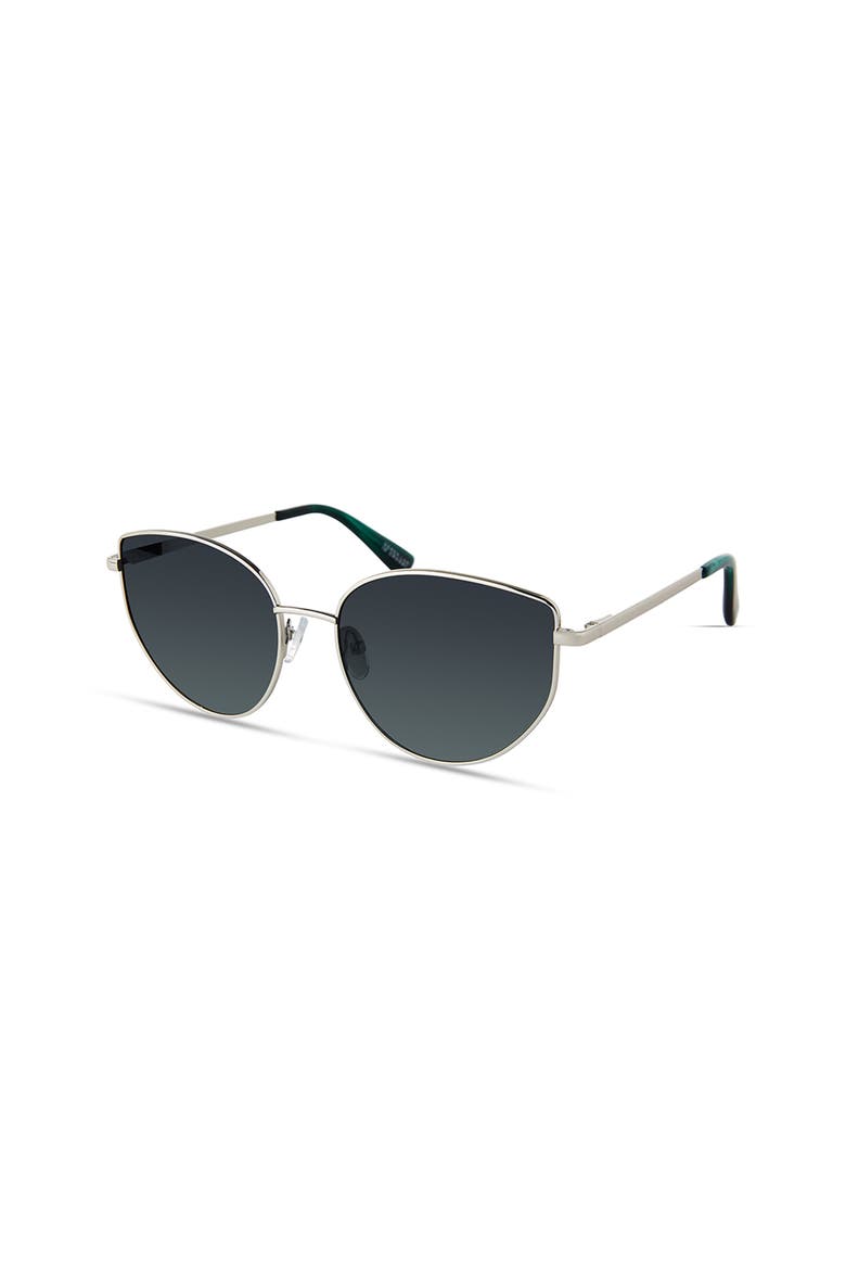 Kirby Sunglasses, Alternate, color, Silver Emerald