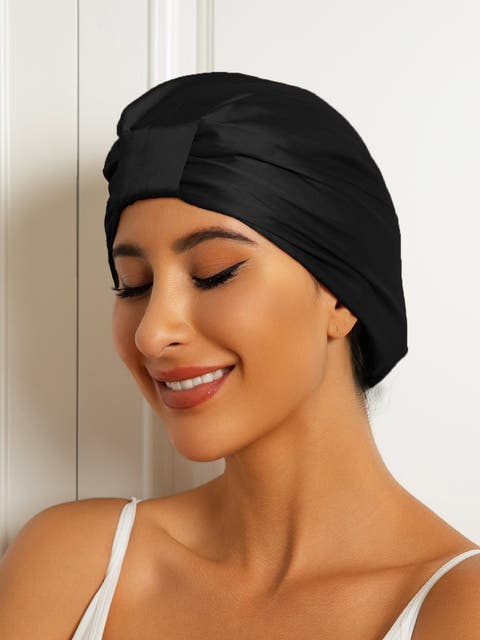 Pure Silk Double Layer Night  Bonnet