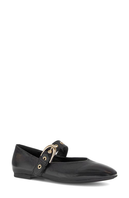 Gabor Buckle Mary Jane Flat In Black