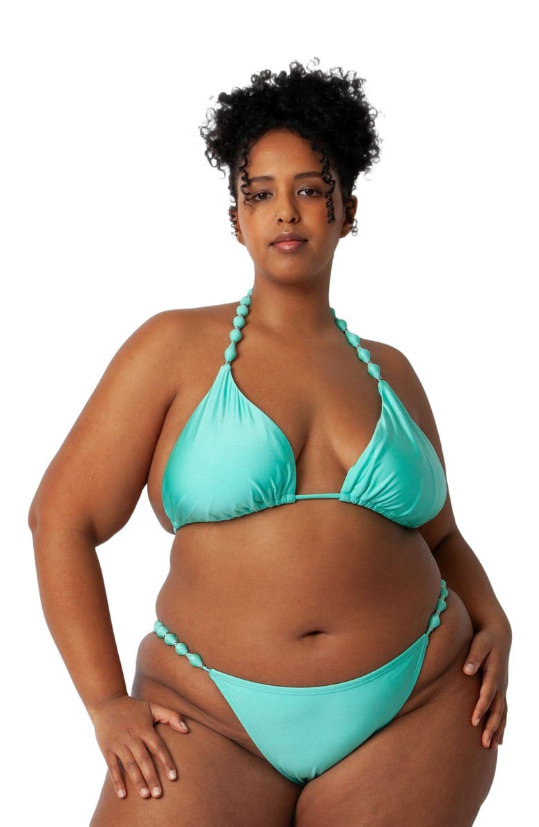 Villa Fresca Sole Bikini Swimsuit Top, Main, color, Mint