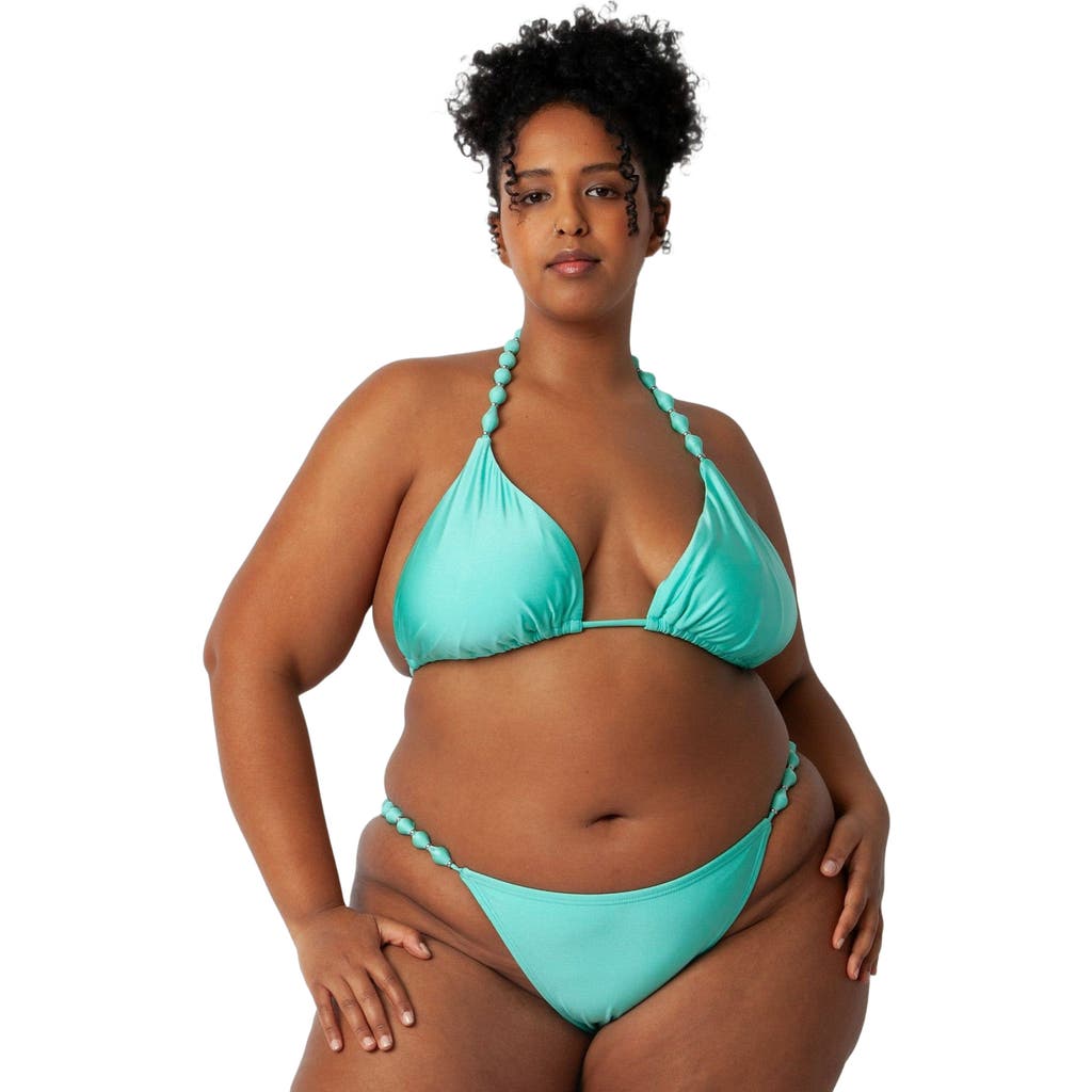 Villa Fresca Sole Bikini Swimsuit Top in Mint  product
