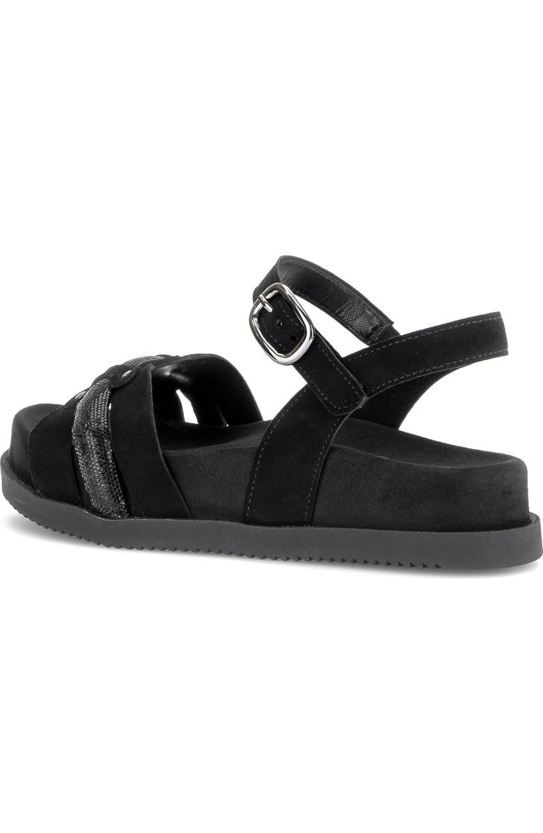 Gabor Ankle Strap Sandal, Alternate, color, Black