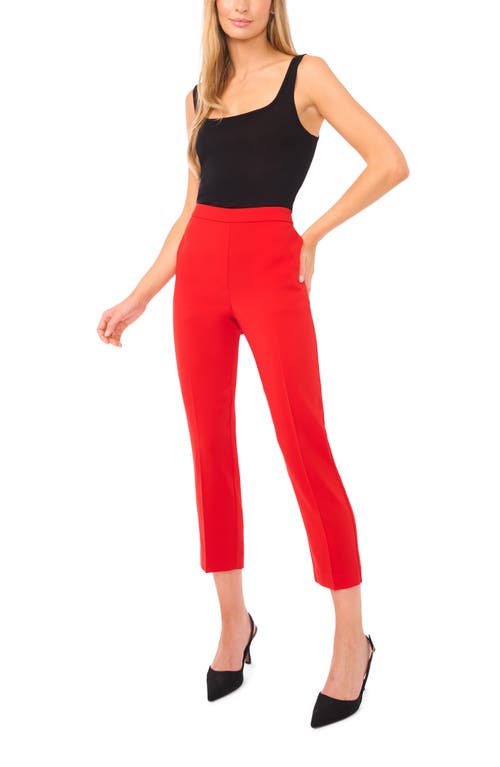 Halogenr Halogen(r) High Waist Ankle Straight Leg Pants In Red