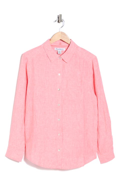 Coastalina Linen Button-Up Shirt