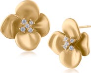 JARDIN Crystal Daisy Stud Earrings