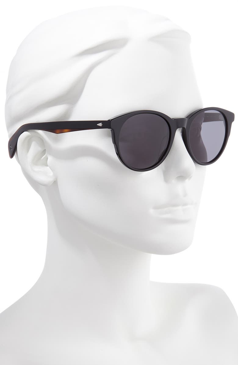 rag & bone 52mm Round Cat Eye Sunglasses, Alternate, color,