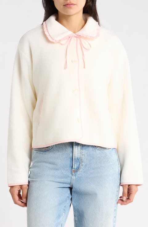 Plaid High Pile Fleece Jacket