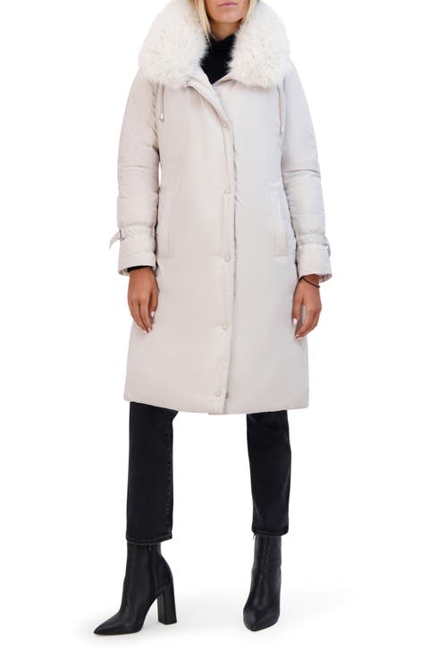 Hooded Jacket with Faux Fur Trim