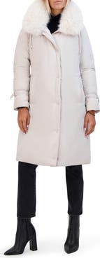 Kenneth Cole New York Hooded Jacket with Faux Fur Trim