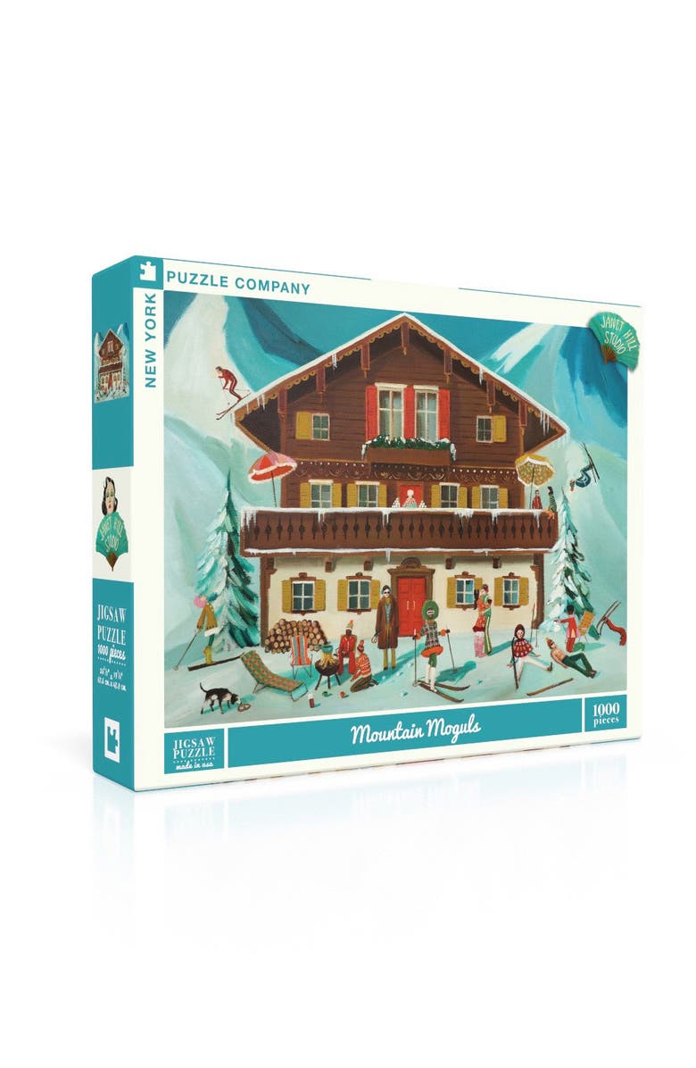 NEW YORK PUZZLE COMPANY Mountain Moguls 1000 Piece Puzzle, Alternate, color, NO COLOR