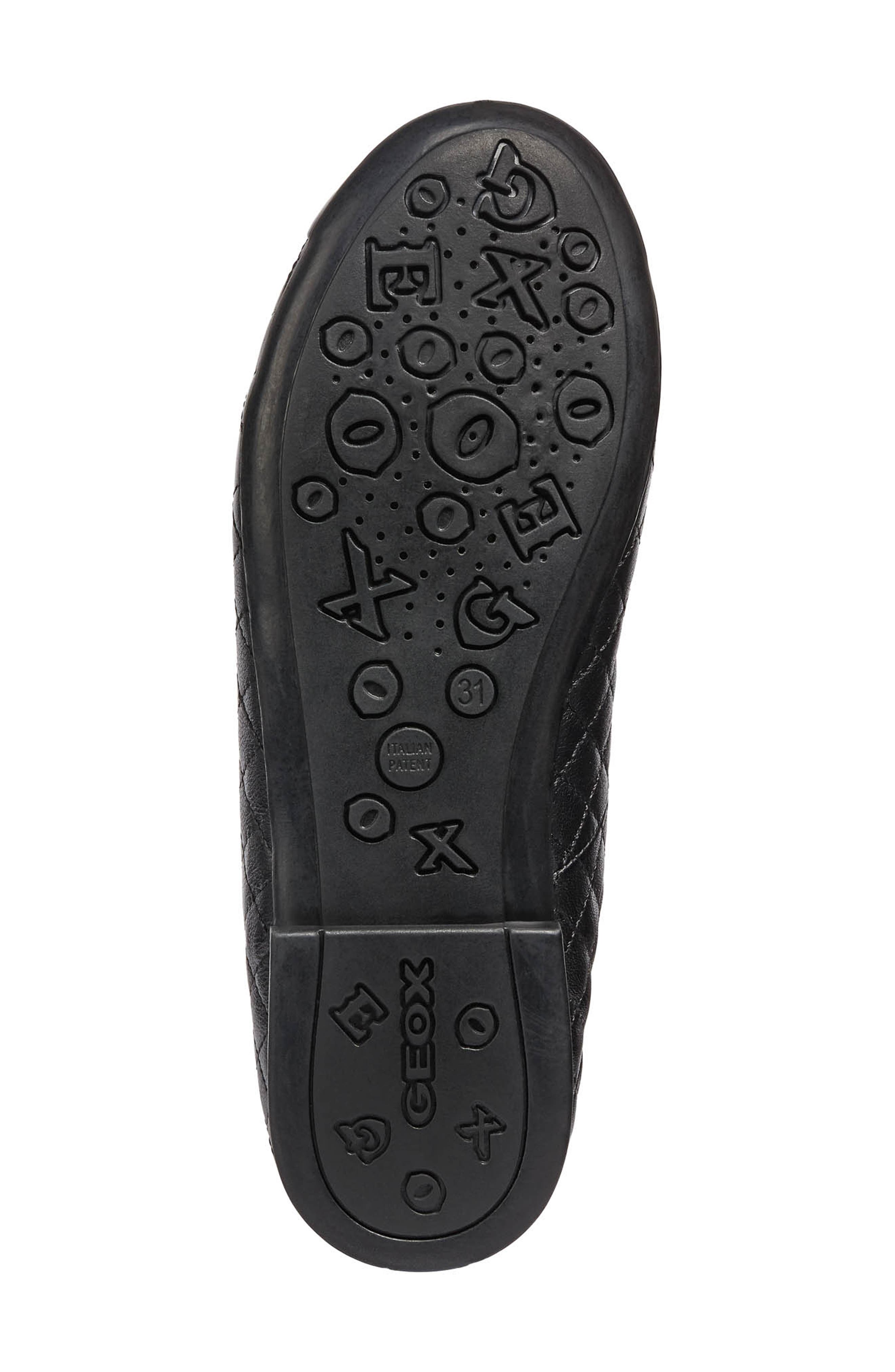 Geox Plie Mary Jane Flat, Alternate, color, Dark Black