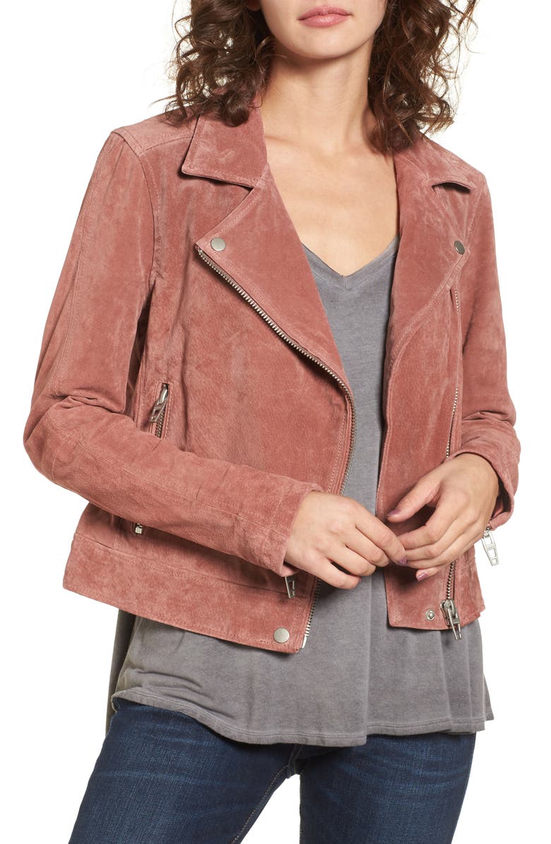 BLANKNYC Suede Moto Jacket, Main, color,