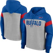 FANATICS Women's Fanatics Heather Gray/Royal Buffalo Bills Bold Play Call Pullover Hoodie