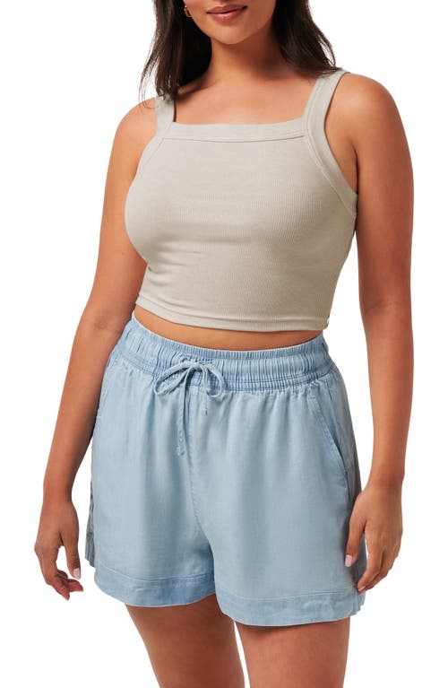 Travismathew Cloud Rib Pinot Crop Tank In White