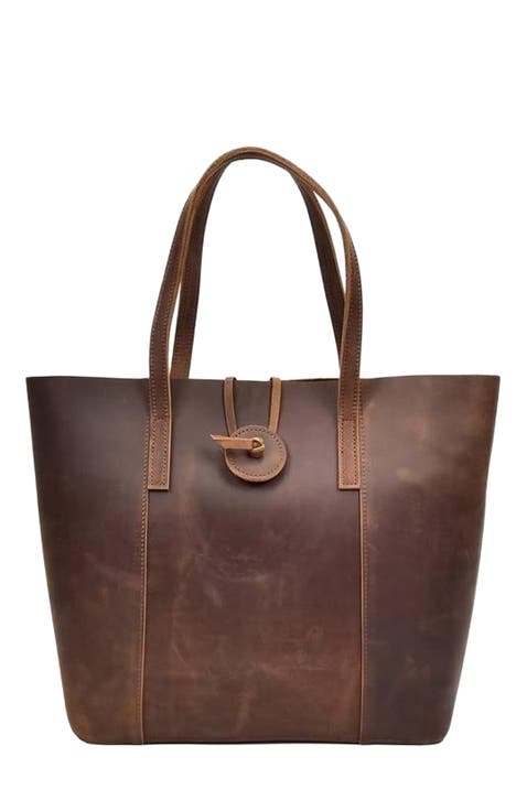 The Taavi Tote | Handcrafted Leather Tote Bag