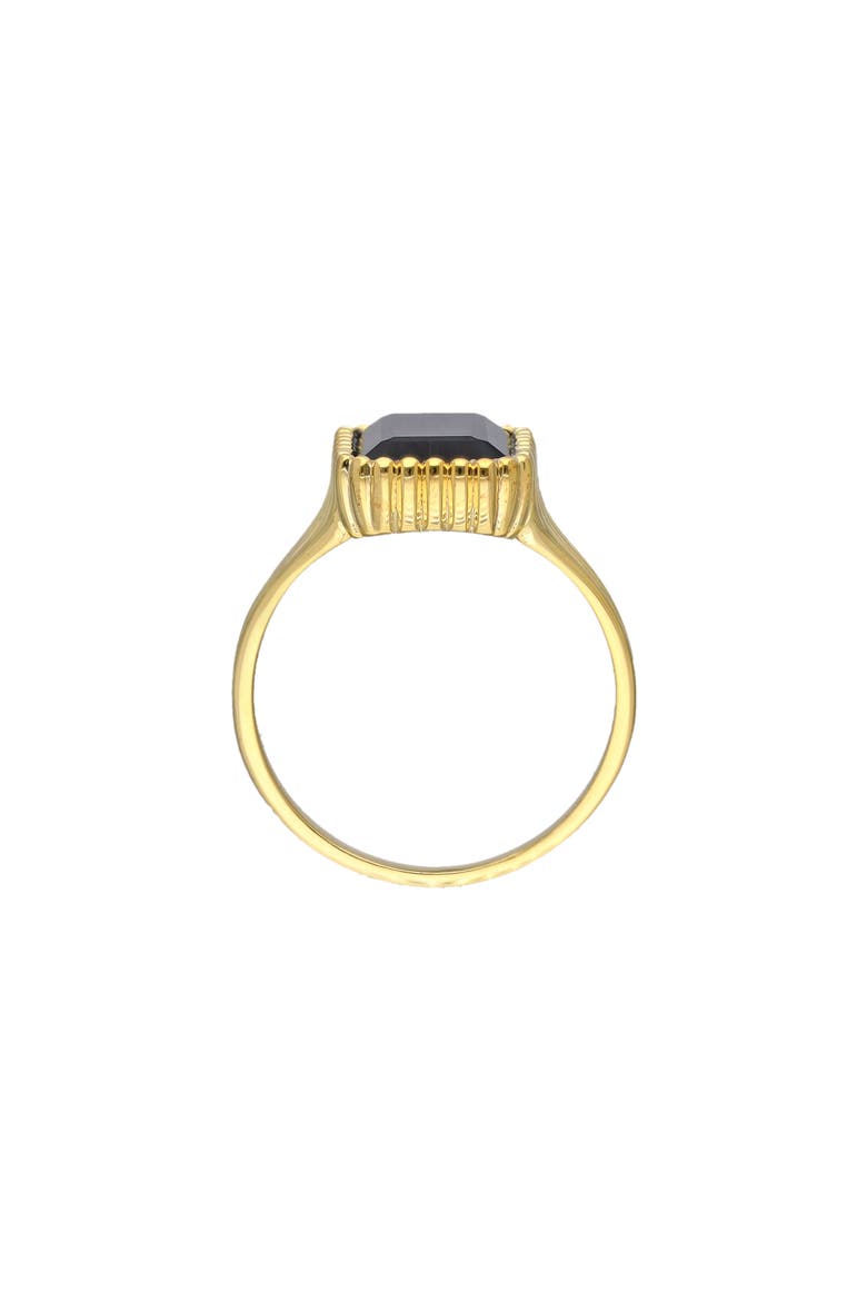 Black Onyx Ring, Alternate, color, BLACK
