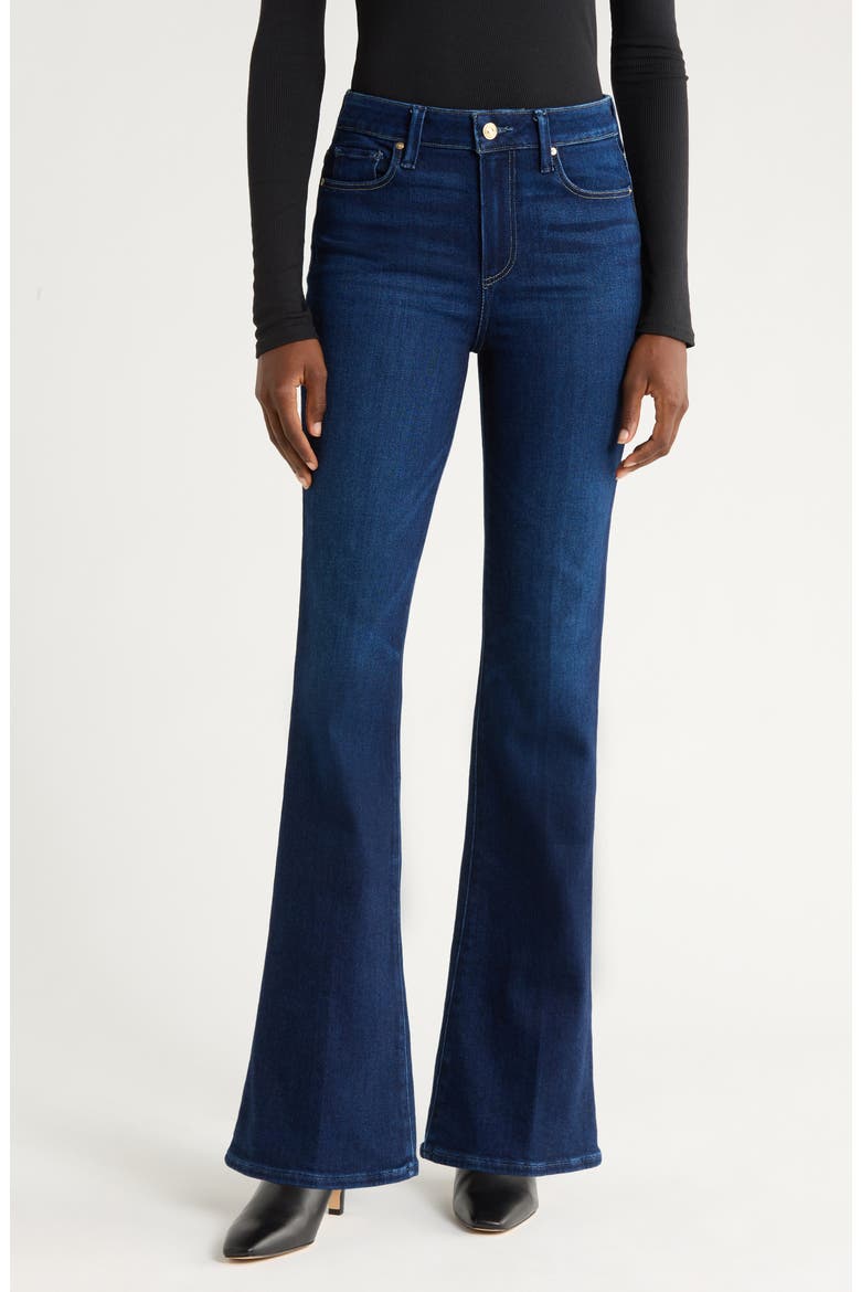 Laurel Canyon High Waist Bootcut Jeans, Main, color, WATERLOO