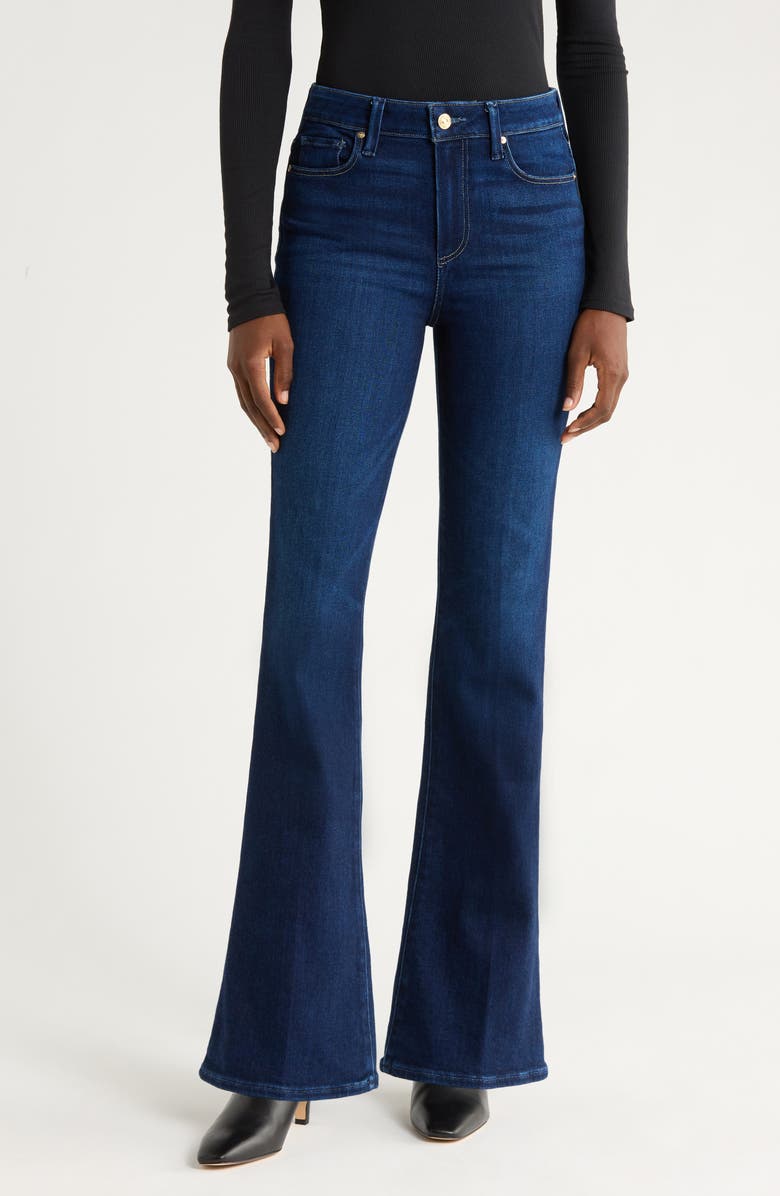 PAIGE Laurel Canyon High Waist Bootcut Jeans, Main, color, Waterloo