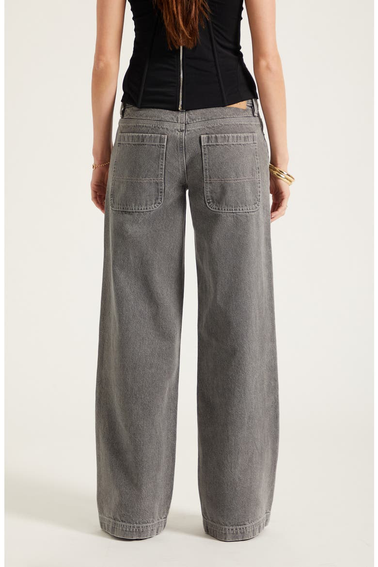 Casey Low Rise Denim Baggy Wide Leg Jeans, Alternate, color, GRAY