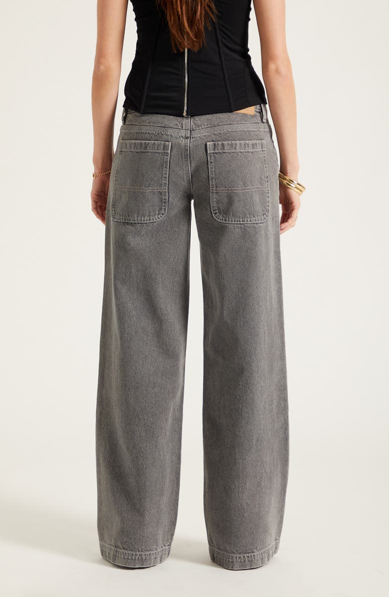 PacSun Casey Low Rise Denim Baggy Wide Leg Jeans, Alternate, color, Gray