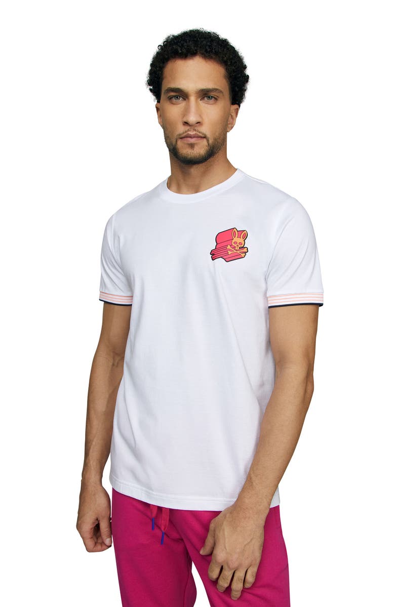 Psycho Bunny Asher 3D Logo Tee, Alternate, color, 