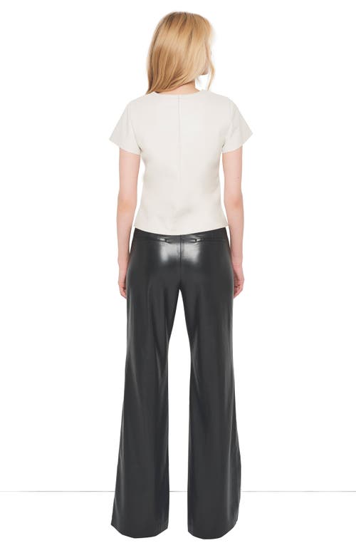 As B Y Df New Guard Recycled Leather Tee In Buttercream
