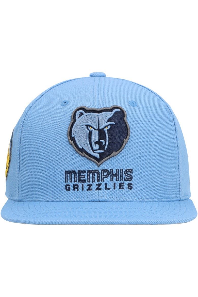 Men's Mitchell & Ness Light Blue Memphis Grizzlies Side Core 2.0 Snapback Hat, Alternate, color, Light Blue