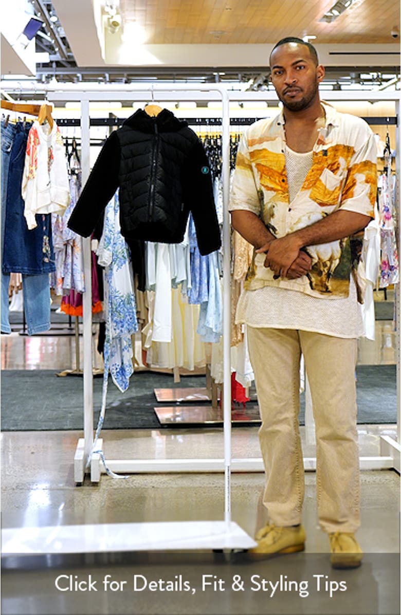 Derik Mixed Media Puffer Jacket, sales video thumbnail