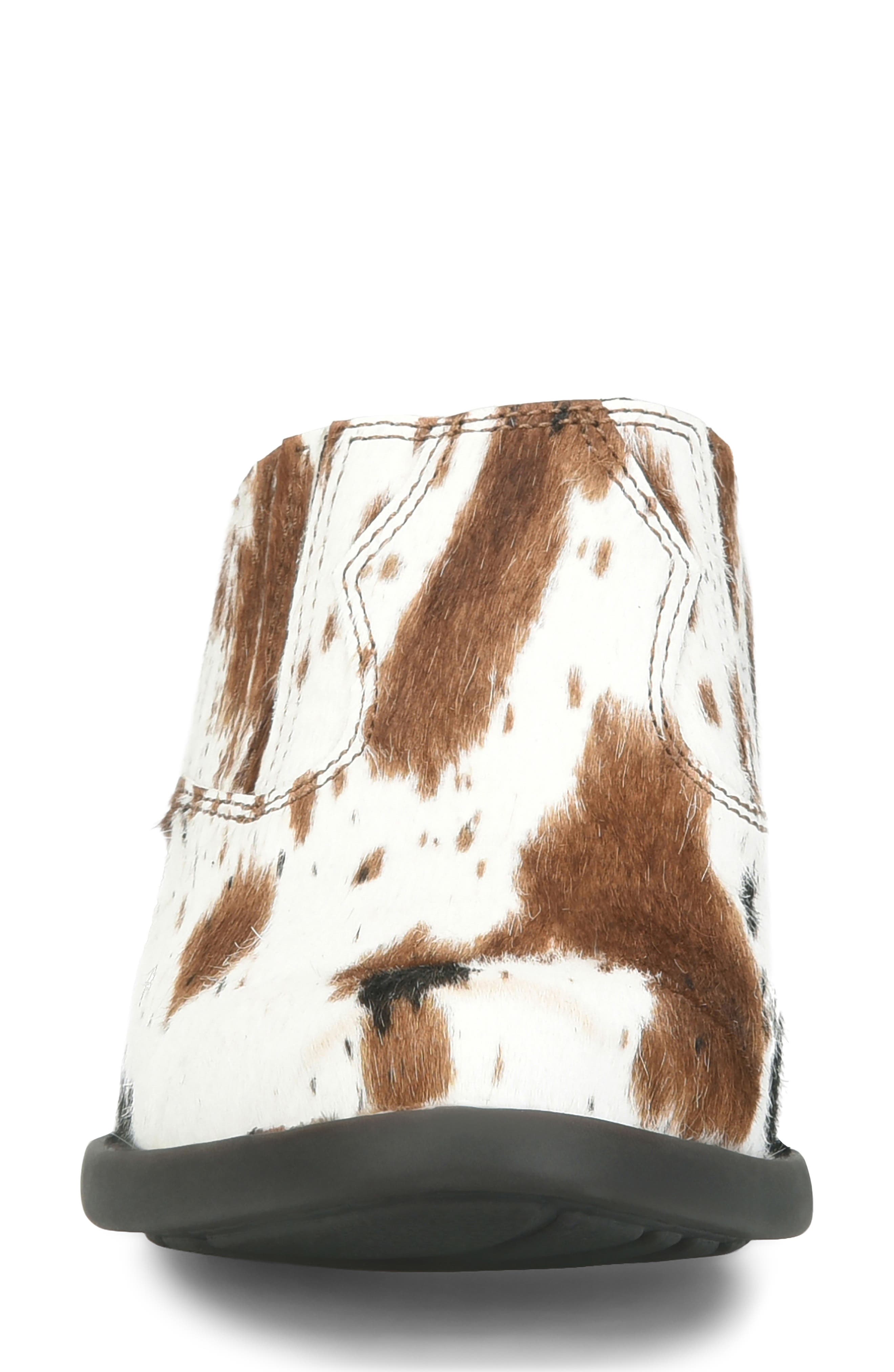 Monikah Leather Mule, Alternate, color, OFF WHITE CALF HAIR