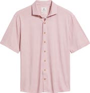 johnnie-O Breck Hangin’ Out Knit Short Sleeve Button-Up Shirt