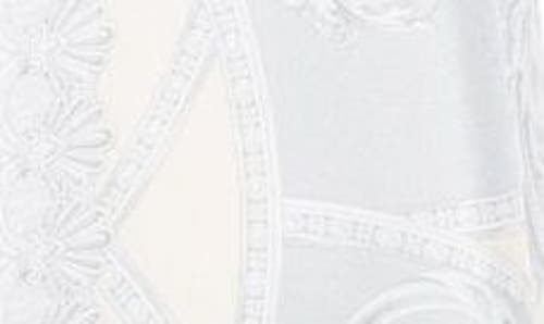 Versace Barroco-print Midi Dress In Silver Grey Champagne