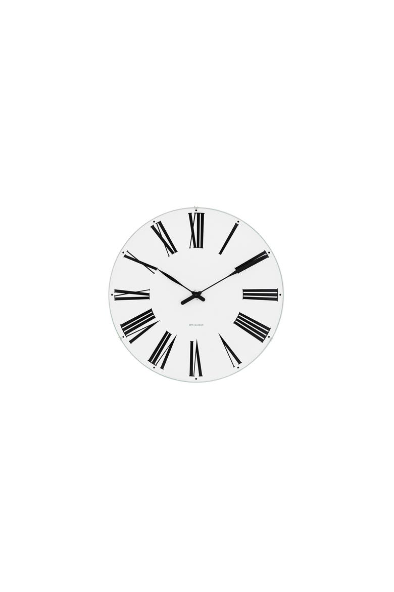 Roman Wall Clock, Large, Main, color, White/Black