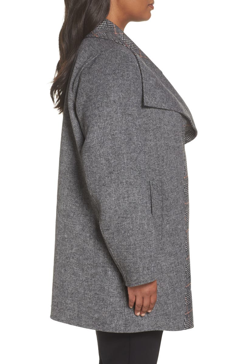 Tahari Nicky Oversize Coat, Alternate, color, 