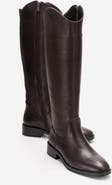 Forever & Always Shoes Ruiz Leather Knee High Boot