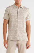 WESTZEROONE Feliz Short Sleeve Knit Button-Up Shirt