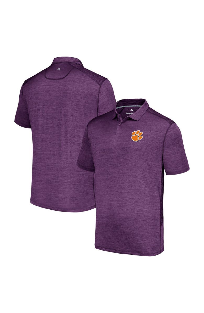 Tommy Bahama Men's Tommy Bahama Purple Clemson Tigers Delray IslandZone Polo, Main, color, Purple