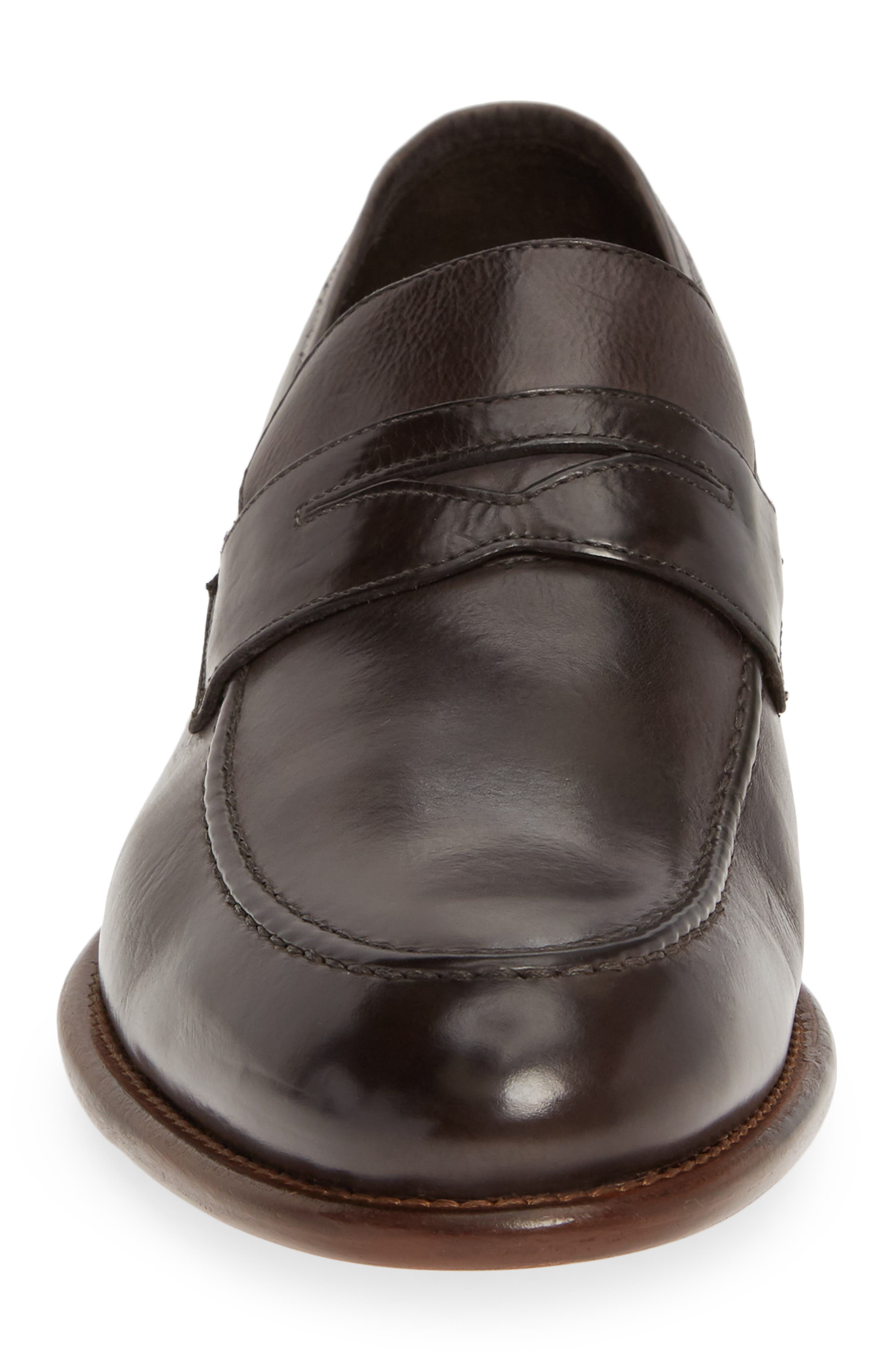J&M 1850 Bryson Penny Loafer, Alternate, color, CHARCOAL LEATHER