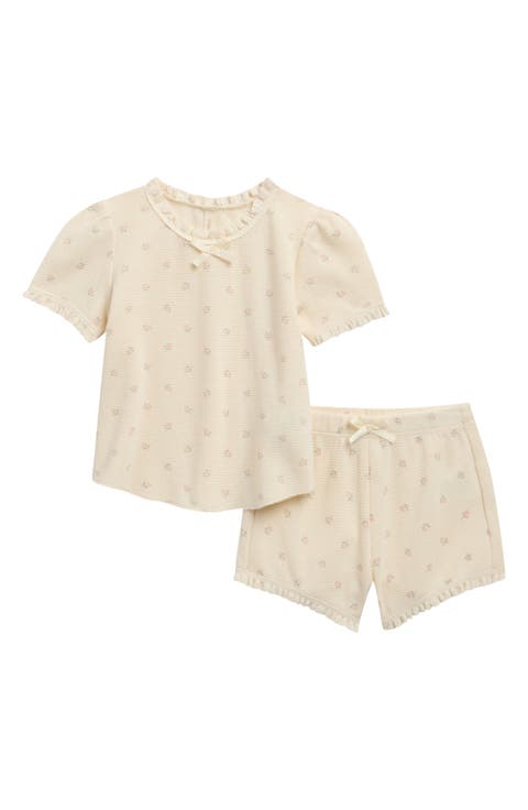 Kids' Ruby Ditsy Organic Cotton Top & Shorts Set (Baby & Toddler)