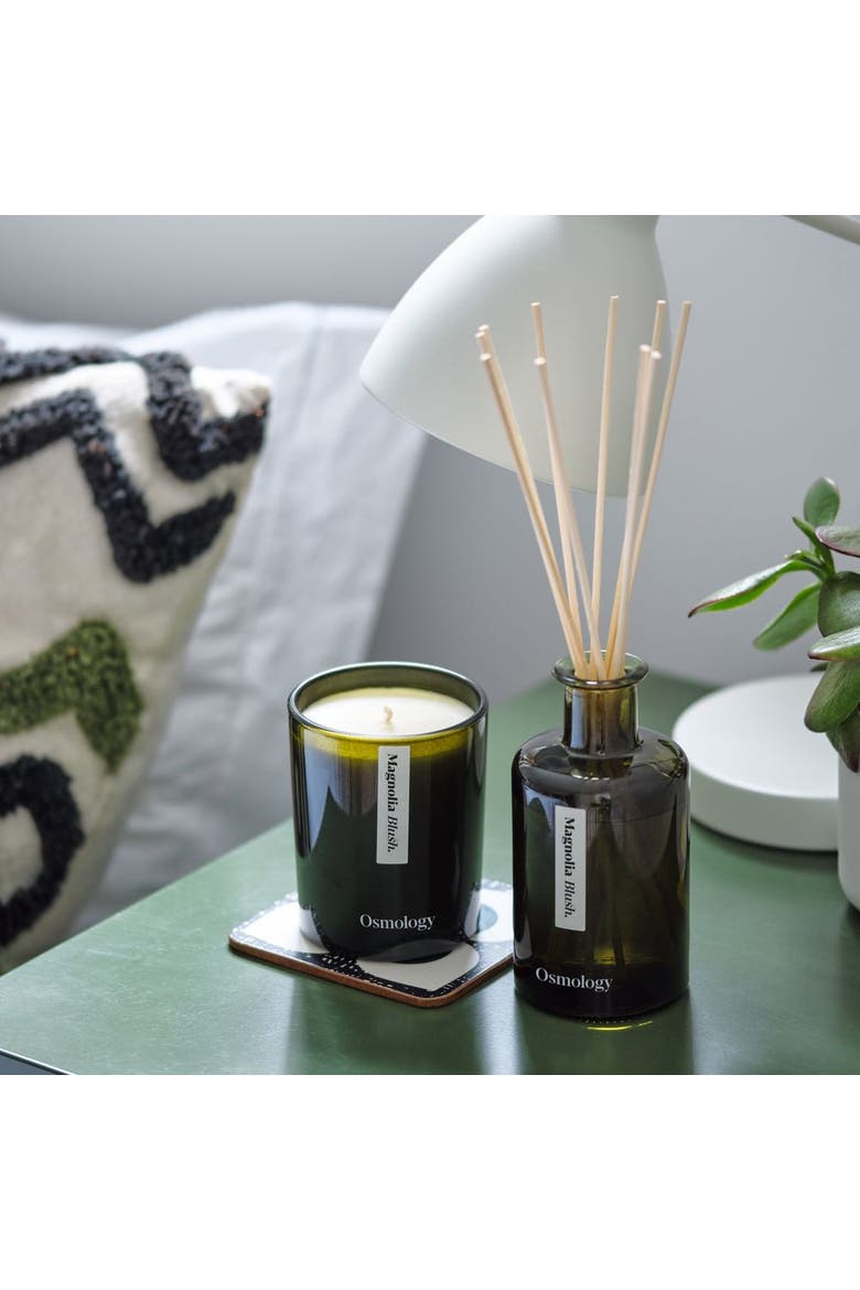 Magnolia Blush Scented Candle - Magnolia, Hibiscus, Cedarwood and Mandarin, Alternate, color, black