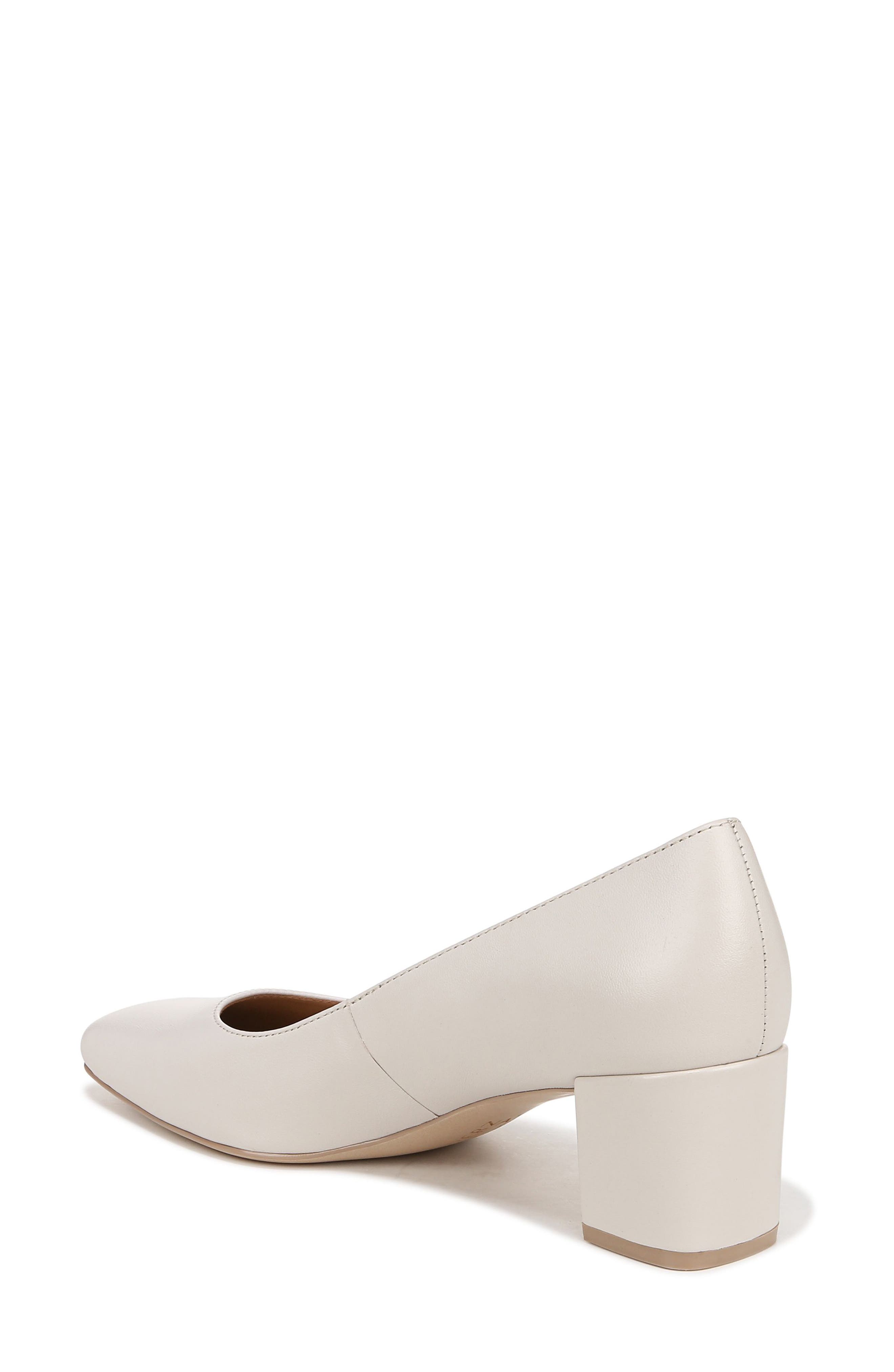 Naturalizer Karina Square Toe Pump, Alternate, color, Satin Pearl Leather